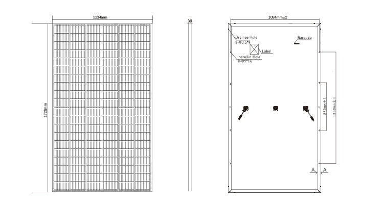 GreensunSolar GSM-M10/108H 400-420 Watt Half Cell Mono Solar Panel