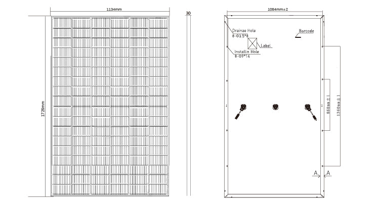 GreensunSolar GSM-M10/108H 400-420 Watt All Black Mono Solar Panel