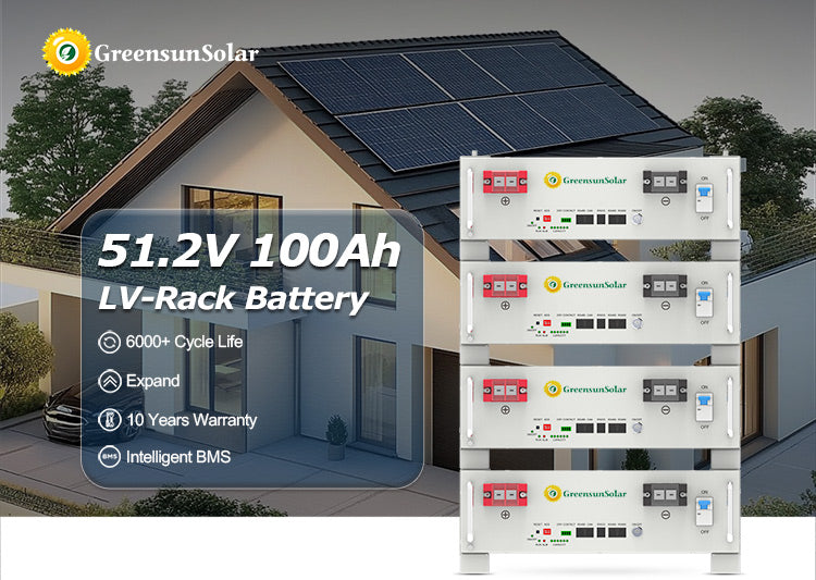 GreensunSolar 51.2V 100Ah LV-Rack Battery 5.12kWh
