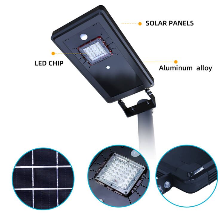 Solar courtyard led light