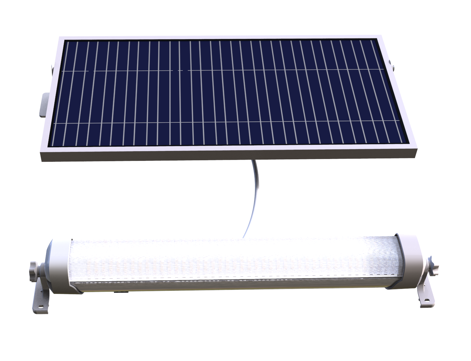 2024 Best Sellers Solar carport wall tube lights are designed for carport structures and bus stops.