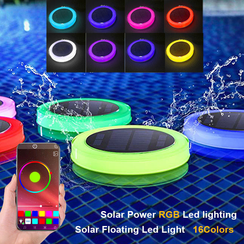 RGBW solar swimming pool led light with Bluetooth