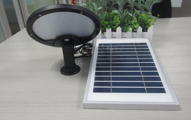 56Leds Rotatable Solar Led Motion Wall Light with external solar panel