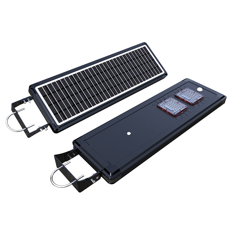 EVIEKO EV-GL-103 solar courtyard light – solar panel side and LED side