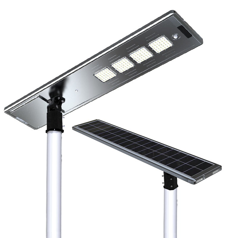 EVIEKO EV-SL-112 PIR Solar Street Light – four LED modules and solar panel side