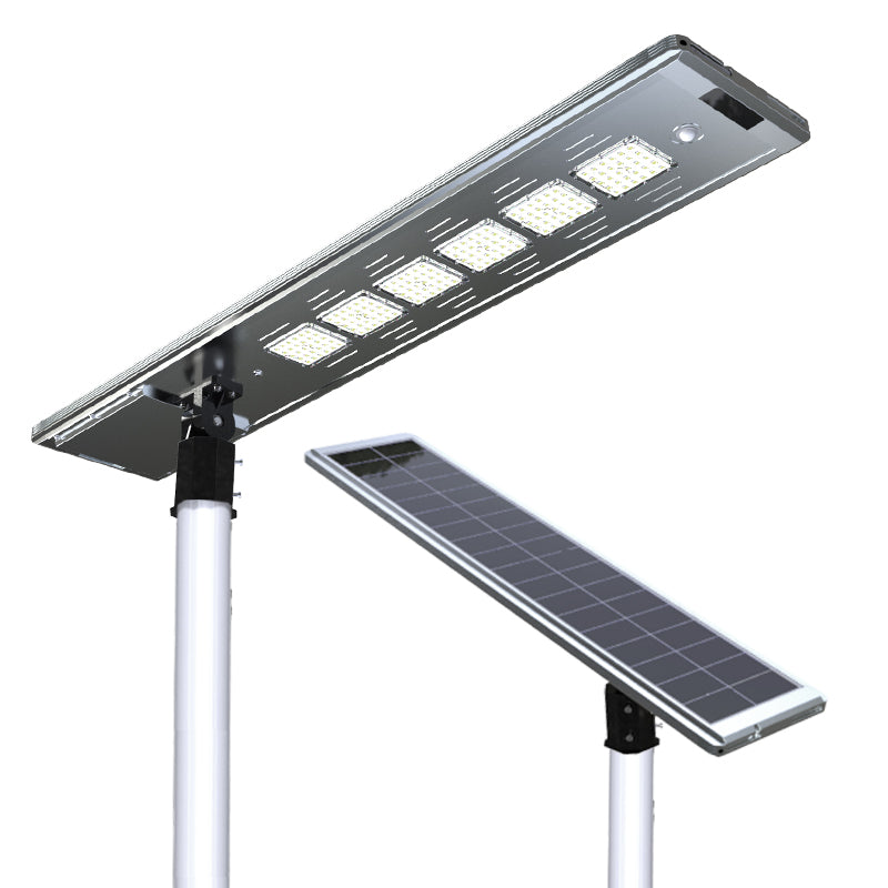EVIEKO EV-SL-115 / EV-SL-103 PIR Solar Street Light – six LED modules and solar panel side