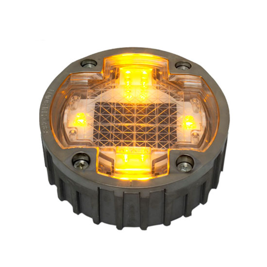 EVIEKO heavy-duty solar road stud – amber LEDs