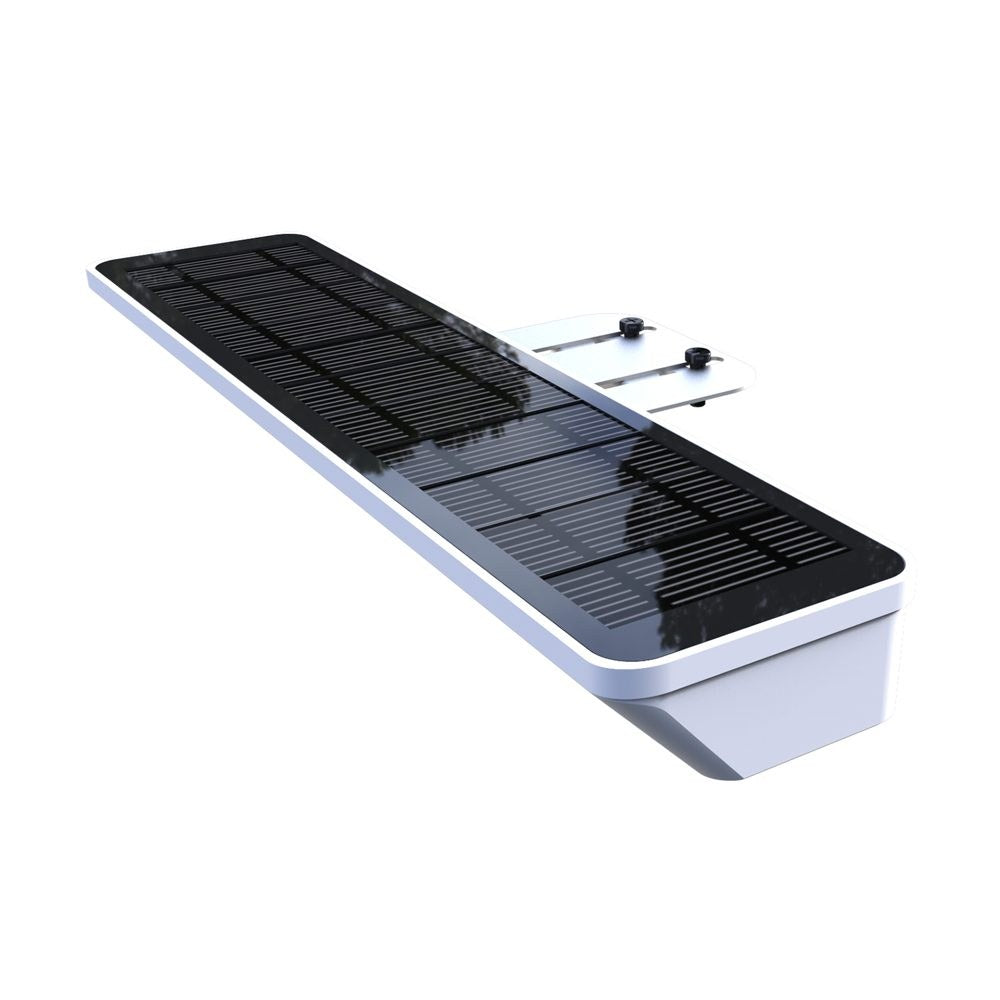 Solar signboard light bar mounted above a shop sign