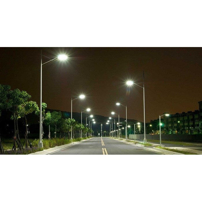 Split solar street lighting – road at night (example application)