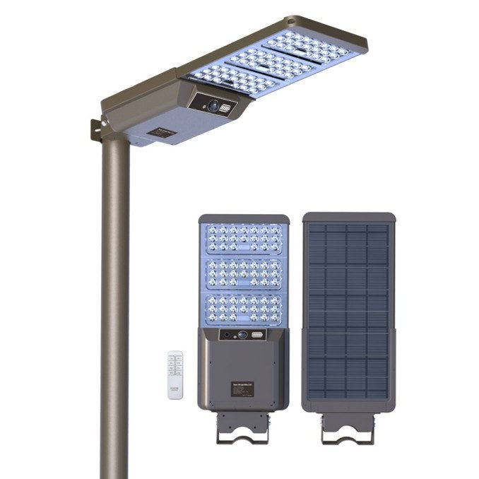 40W dual colour temperature solar street light with remote control
