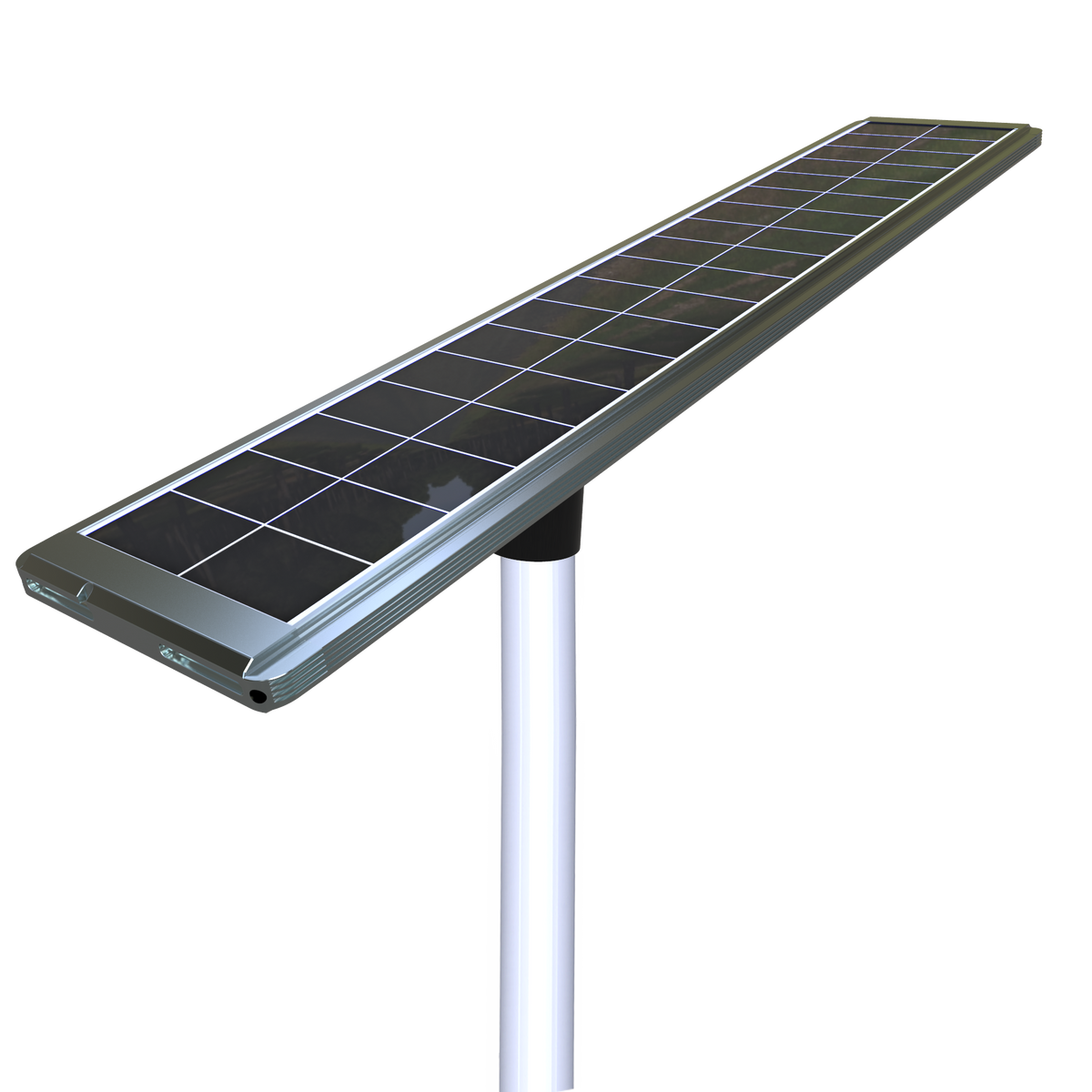 EV-SL-122 integrated solar panel on pole
