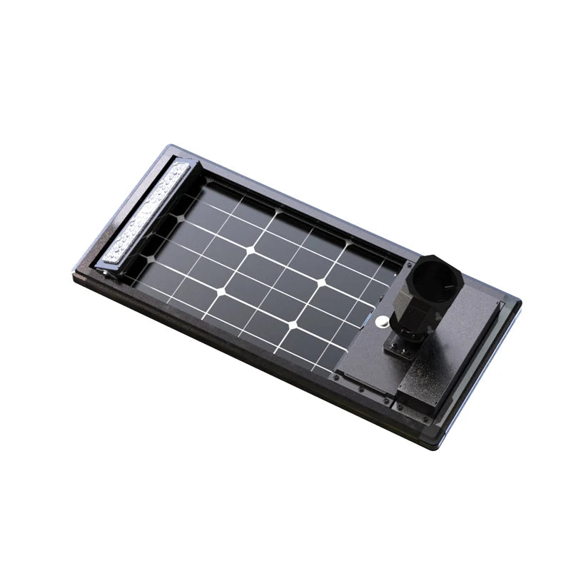 Public Lighting Outdoor Solar Integrated Double Glazed LED Street Light 80W100W IP65 Outdoor Solar Integrated Die-Cast Aluminum