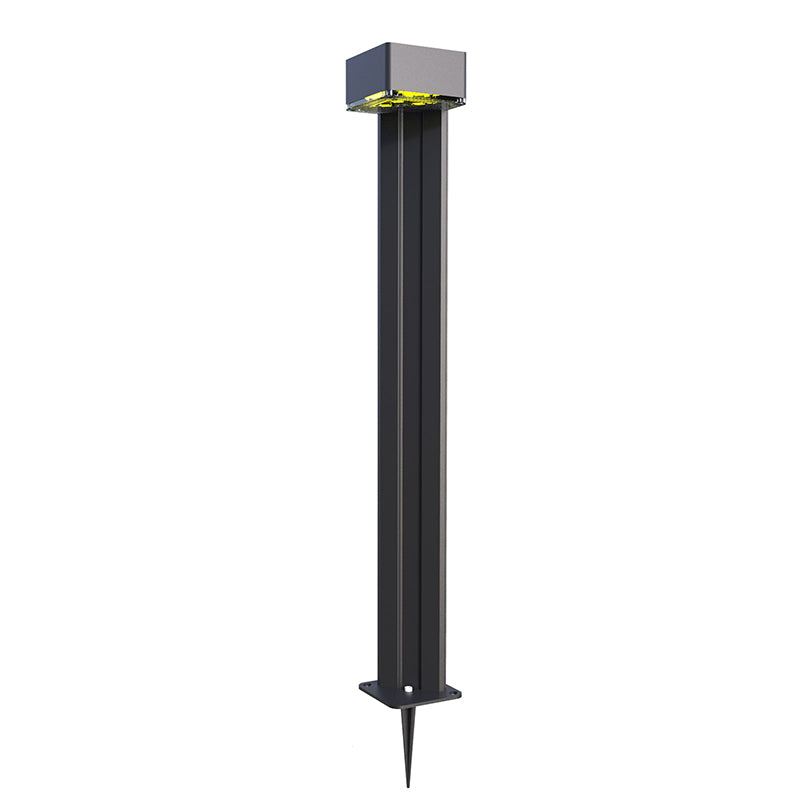 Solar Garden Lights Led Solar Bollard Lights Aluminum Alloy Design Pillar Column Lamps with Long Lighting Time 6000k