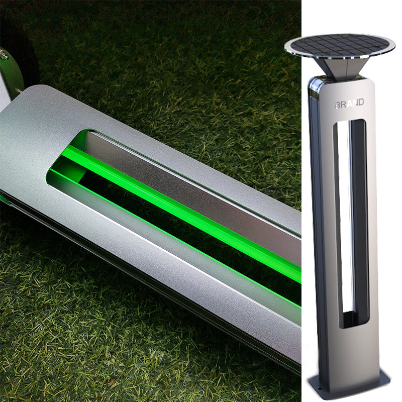 New Modern Solar Outdoor Landscape Path Bright LED Bollard Lighting | Commercial & Residential 60cm