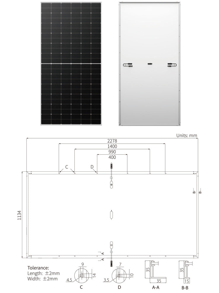 LONGi LR5-72HTH 560-585M Monocrystalline Solar Panel 560-585W