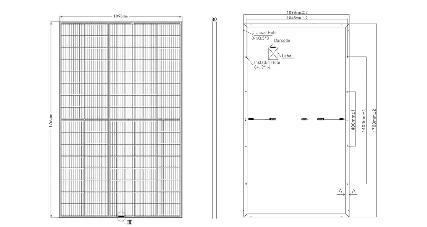 GreensunSolar GSM-M12/80H 400-420 Watt Half Cell Mono Solar Panel