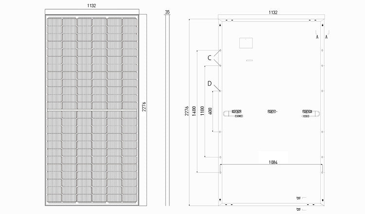 GreensunSolar GSM-M10/144H 540-560 Watt All Black Mono Solar Panel