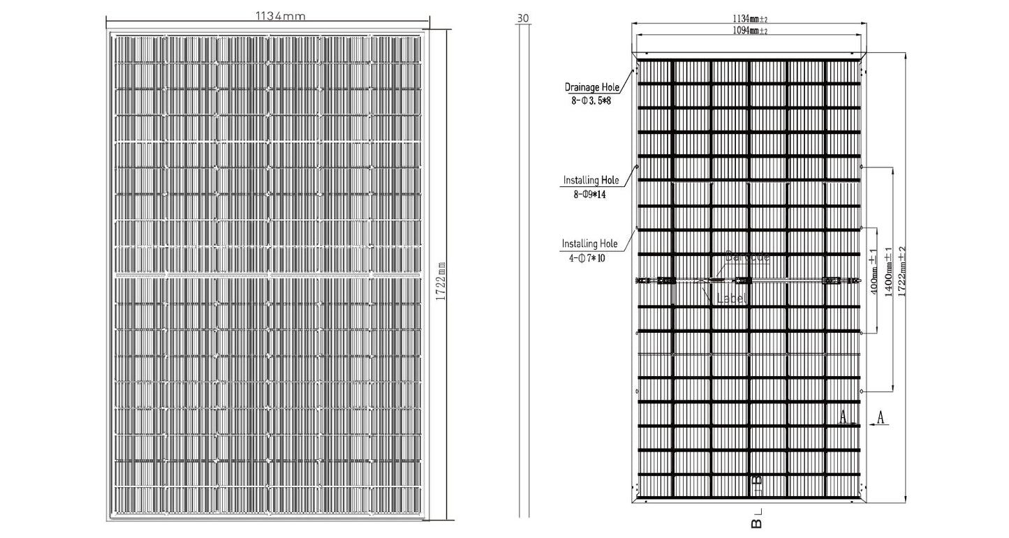 GreensunSolar GSM-M10/108DG 415-435 Watt TOPCon Bifacial Dual Glass Solar Panel