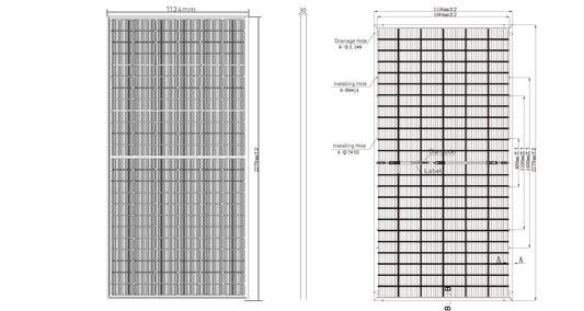 GreensunSolar GSM-M10/144DG 565-585 Watt TOPCon Bifacial Dual Glass Solar Panel