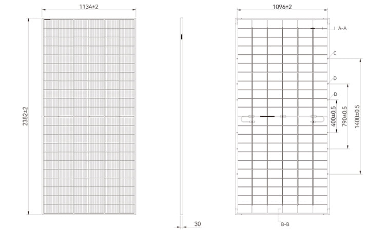 TW Solar N-Type Bifacial Dual Glass 430-450W Solar Panel