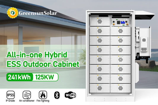 GreensunSolar All-in-One Hybrid ESS Outdoor Cabinet 241KWh 125KW