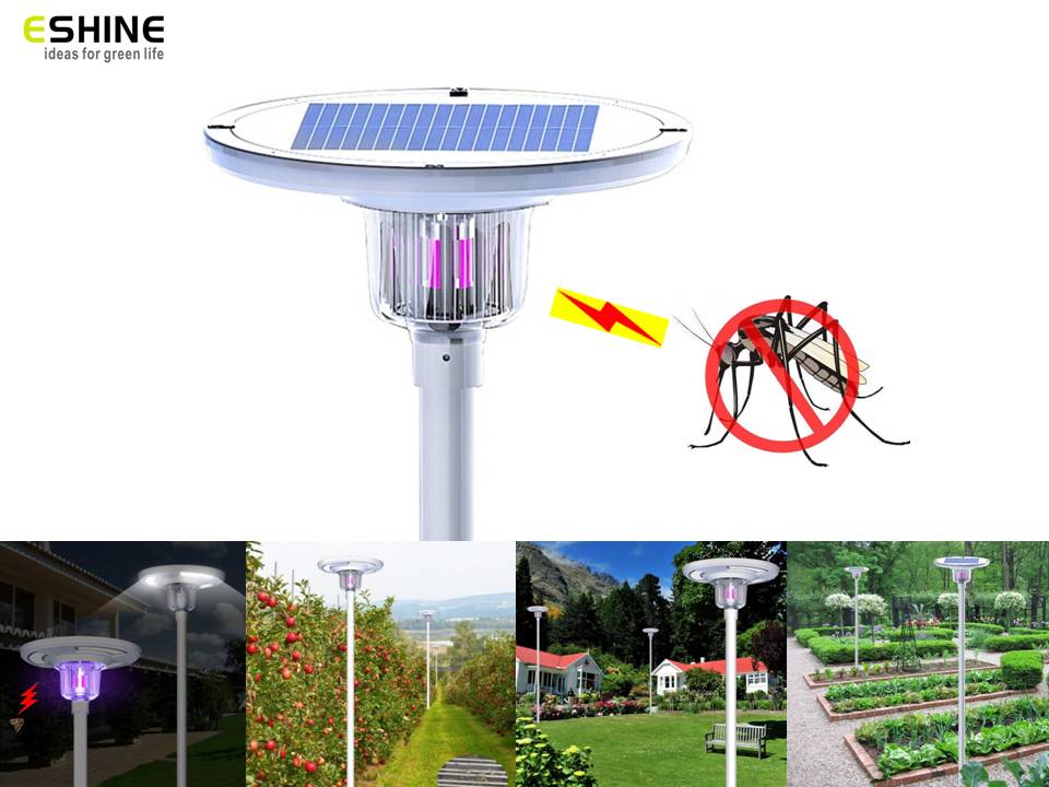 UFO Solar Plaza Light With Insect Mosquito Killer Light Landscape Garden Pathway Lamp