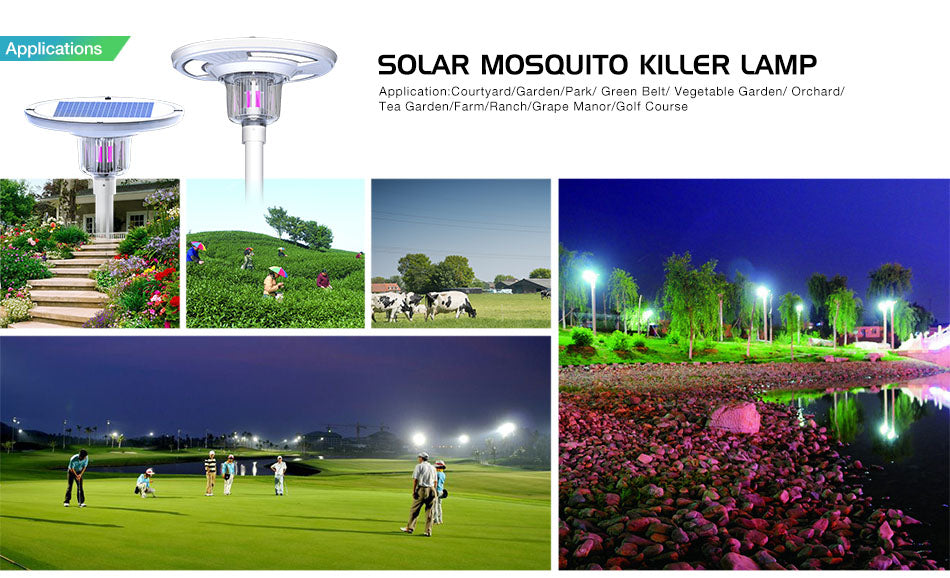 UFO Solar Plaza Light With Insect Mosquito Killer Light Landscape Garden Pathway Lamp