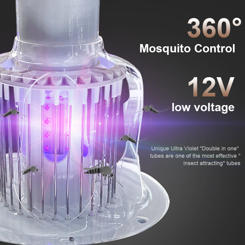 UFO Solar Plaza Light With Insect Mosquito Killer Light Landscape Garden Pathway Lamp