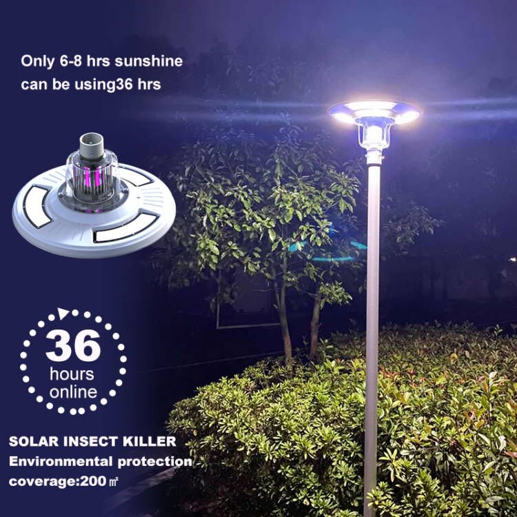 UFO Solar Plaza Light With Insect Mosquito Killer Light Landscape Garden Pathway Lamp