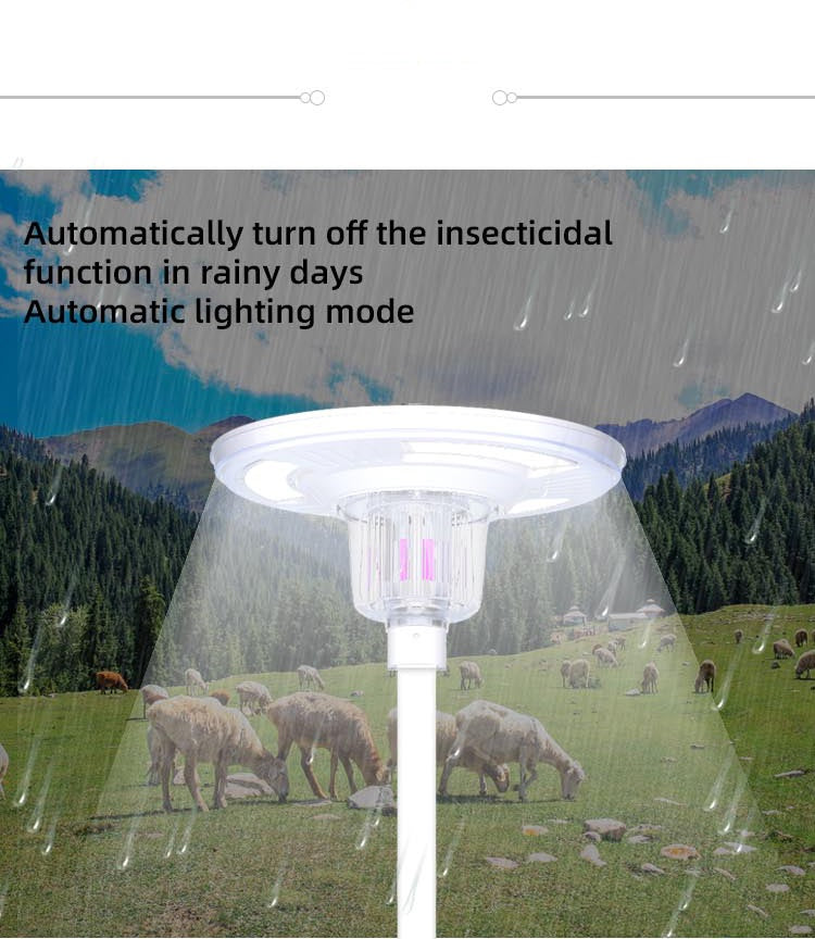 UFO Solar Plaza Light With Insect Mosquito Killer Light Landscape Garden Pathway Lamp