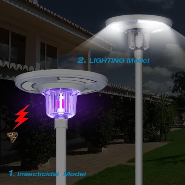 UFO Solar Plaza Light With Insect Mosquito Killer Light Landscape Garden Pathway Lamp