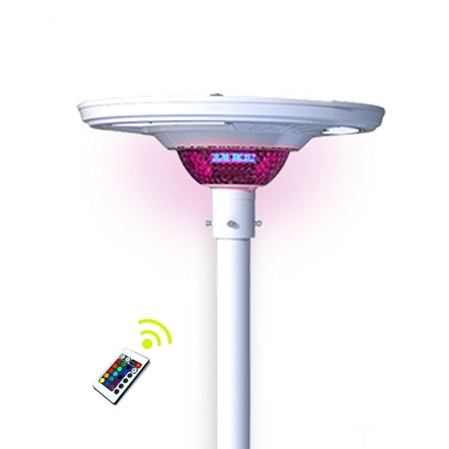 UFO Solar Garden Light Decorative Pole Street Light With Remote Control 3 Years warranty pillar light