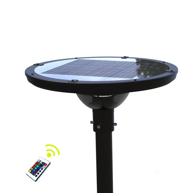 UFO Solar Garden Light Decorative Pole Street Light With Remote Control 3 Years warranty pillar light