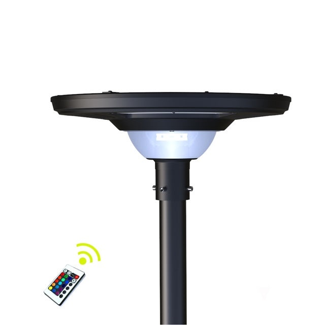 UFO Solar Garden Light Decorative Pole Street Light With Remote Control 3 Years warranty pillar light