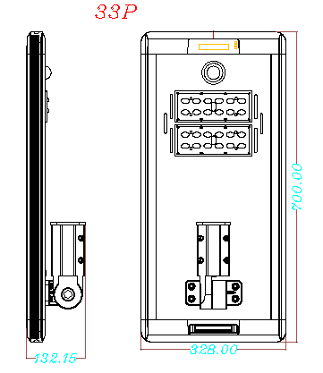 30 Watt 4800 Lumen Gray Solar Ultra Powerful Motion Activated Outdoor Integrated LED Pathway Light