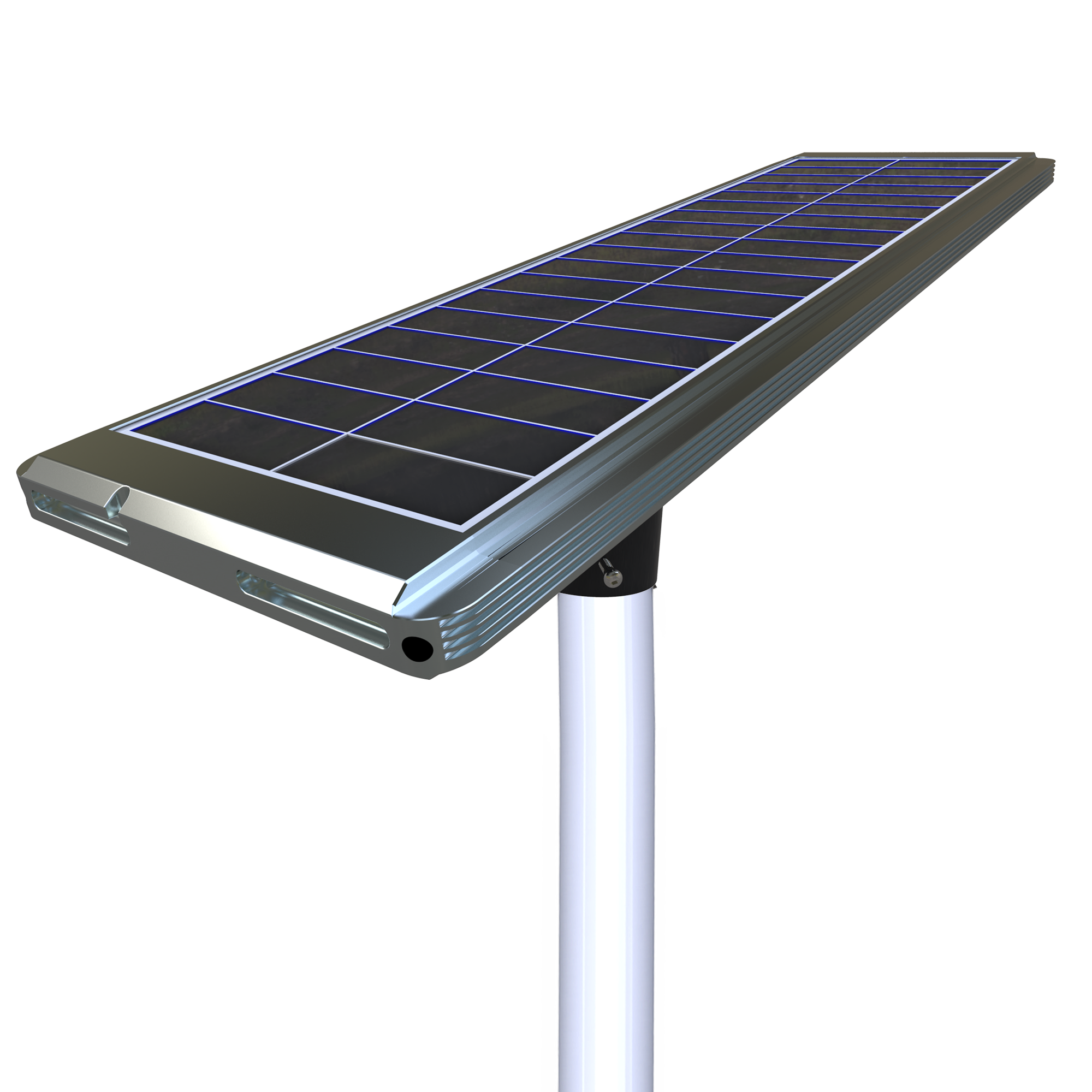 Outdoor High Conversion Energy Saving Aluminum Alloy Material Glass Solar Outdoor Street Lighting Street 40W Led İntegrated lamp