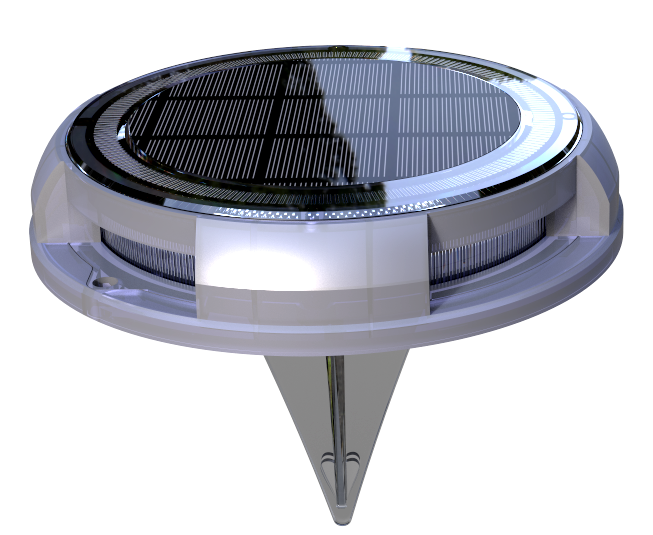 Solar garden deck light