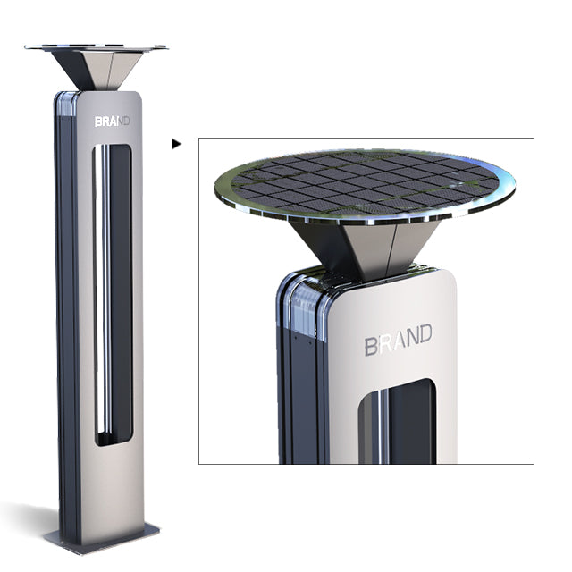 Intelligent night- control Solar bollard led light waterproof IP65 aluminum alloy garden pathway light 100cm