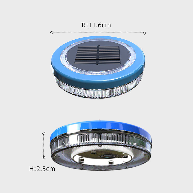 IP68 waterproof underwater inflatable solar powered garden floating swimming pool light for underground swimming pool