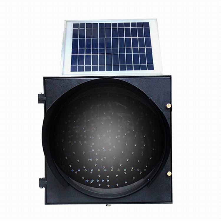 Solar Traffic Signal Flashing Light - A