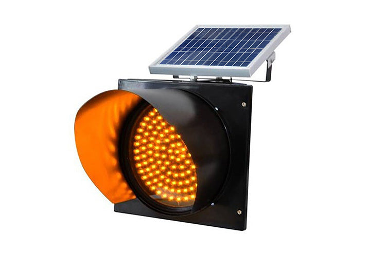 Solar Traffic Signal Flashing Light - A