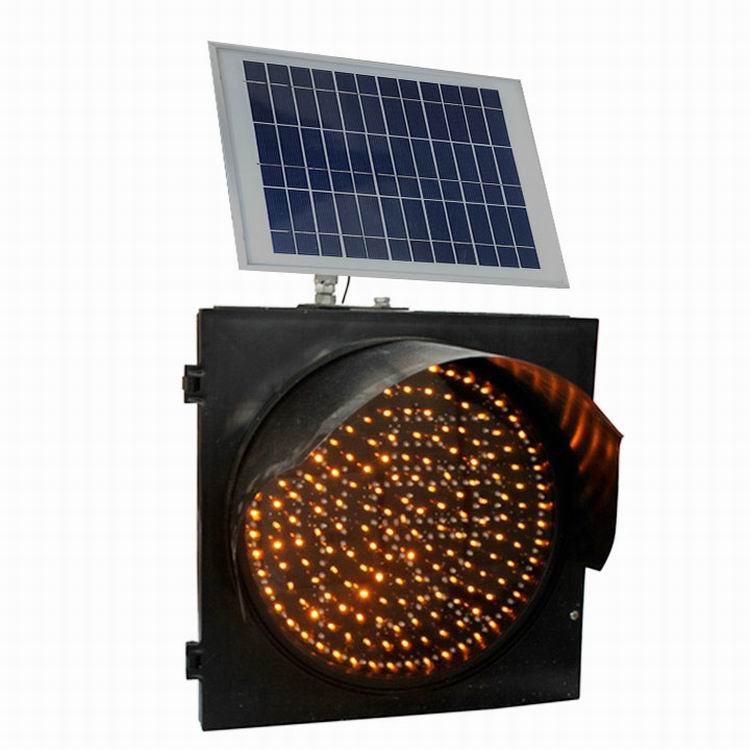 Solar Traffic Signal Flashing Light - A