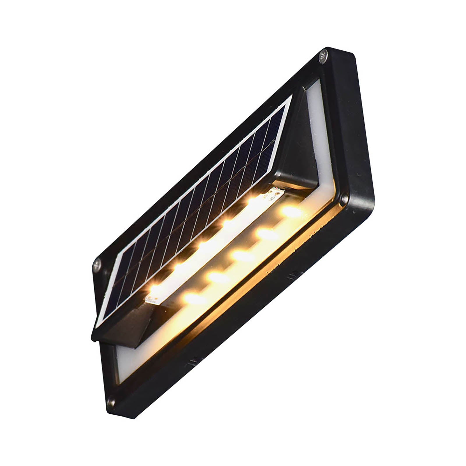 Aluminum solar step light