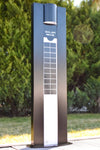 EV-GL-116 solar bollard on a lawn in daylight
