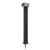 EVIEKO EV-GL-105 aluminium solar garden bollard light – front view