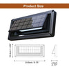 EVIEKO EV-WL-101 aluminium solar step light – dimensions