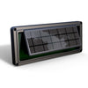 EVIEKO EV-WL-102 aluminium solar step light, sound sensor – angled view, green