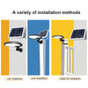 EVIEKO EV-WL-104 rotatable solar wall light – wall, post and cable-tie installation