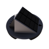 EVIEKO EV-WL-109 solar motion wall light – side view with tilted solar panel