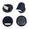 EVIEKO EV-WL-109 solar motion wall light – front, side, top and back views